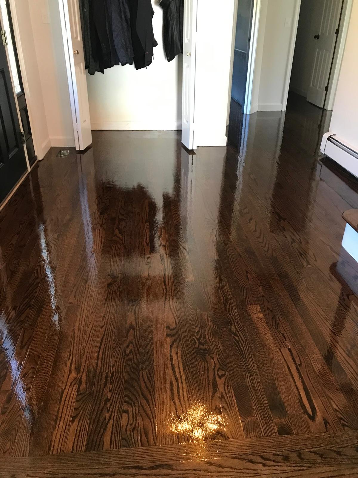 Hallway Refinish — Espresso Stain